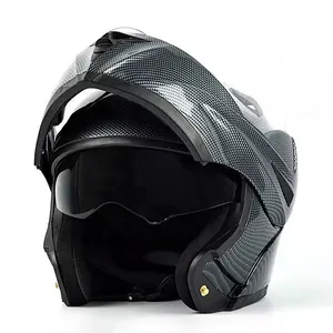 Caschi moto sicurezza doppia visiera ECE DOT Flip up casco casque moto Racing motor cycle helmet