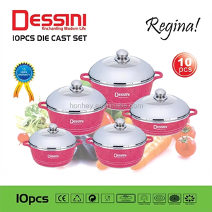 طقم أواني طهي بطبقة رخامية غير لاصقة من Dessini 10-أدوات مطبخ - Product Image 2