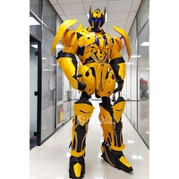Costume de robot LED le plus vendu en usine, tenue de robot LED portable pour marcheur sur échasses, costumes de cosplay pour adulte