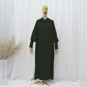 Muslim Good Quality Islamic Baggy <strong>Oodie</strong> Washed Oversized Hoodie Jilbab Wholesale Women Abaya batwing Sleeve Streetwear Hoodie - Product Image 4