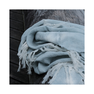 Mantas de <span class=keywords><strong>lino</strong></span> natural 100% prelavadas suavemente con borlas artesanales - Product Image 1