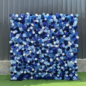 Mur de fleurs artificielles élégant blanc et vert : idéal pour les décors de mariage, <span class=keywords><strong>la</strong></span> décoration d'événements et les accessoires photo - Product Image 6