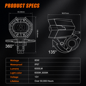 Angel Eye Scooter Moto Motor Spotlight LED motocicleta faro mini luz de conducción para motocicleta <span class=keywords><strong>Ojo</strong></span> de Ángel para moto - Product Image 2