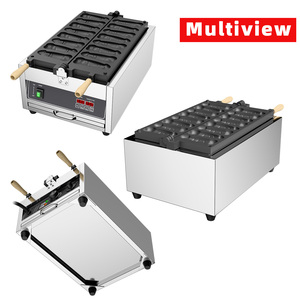 Machine à gaufres professionnelle 8 pièces <span class=keywords><strong>en</strong></span> acier inoxydable, style mode, formes originales, pour gaufres farcies, électrique ou à gaz - Product Image 3