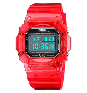 Skmei 1999 Montre Homme à Bracelet Transparent Personnalisé <span class=keywords><strong>LE</strong></span> Light Watch 50m Montres à Bracelet LED Numériques Montres de Sport pour Hommes Montre de Sport - Product Image 4