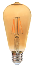 Schneller Versand CE RoHS LED Edison Glühbirne Filamentlampe ST64 E27 4W 400W Klarglas <span class=keywords><strong>Lesn</strong></span> LED Filament Glühbirne Nicht Dimmbar - Product Image 2