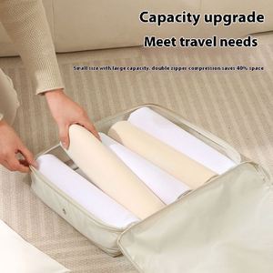 Oxford Cloth Travel Storage <b>Bag</b> Portable <b>Compression</b> for Finishing Down Jacket Storage New Cloth Artifact Set - Product Image 3