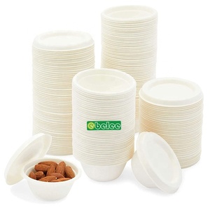 Biodegradable Disposable Sugarcane Bagasse <strong>Paper</strong> <strong>Pulp</strong> Mould Soup Salad <strong>Bowl</strong> with Lid Sugarcane Bagasse <strong>Bowl</strong>