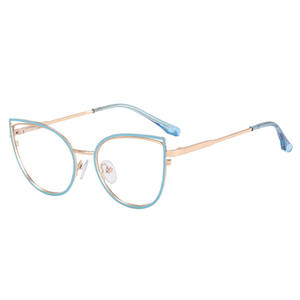 Occhiali da vista per bambini 2026 anti-luce blu, montature ottiche in metallo di tendenza con cerniera a molla, occhiali da prescrizione - Product Image 5