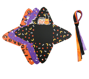 Cajas de Regalo de Papel con Cinta para Dulces y Galletas de Halloween, Diseño de Calabaza, Bruja y Fantasma, Forma Triangular Pequeña - Product Image 3