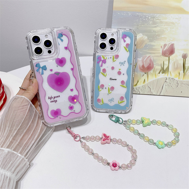 3 in 1 anti-shock epoxy case For INFINIX GT 30 PRO 4G Uv Printing with design Chain Bracelet Fundas Para Celular Phone Case