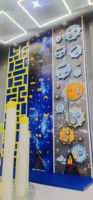 Mur d'escalade personnalisé pour aire de jeux intérieure mur d'escalade pour parc de trampoline intérieur