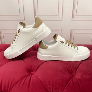 Nuove Scarpe Casual Dolce Fashion Trend Primavera 2026 con Graffiti Bianco e Marrone, Classiche con Suola Spessa, Stile Gabbana - Product Image 3