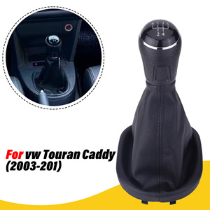 Volkswagen Touran Manual Gear <b>Shift</b> <b>Knob</b> Leather 5 6 Speed Ergonomic Design - Product Image 2