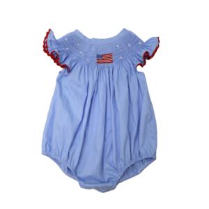 Qingli OEM 사용자 정의 공장 손 훈제 아기 소녀 거품 장난 꾸러기 커프 프릴 스냅 단추 폐쇄 및 2 개의 단추 - Product Image 1