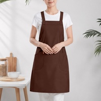 Tablier de cuisine imperméable personnalisé avec logo pour chefs de restaurant, avec poches, pour adultes, serveuses et artistes peintres