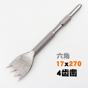 Hexagonal Handle Cold Chisel 5 Tooth 7 Tooth Masonry Tool Straight Tip Industrial Grade Metric - Product Image 3