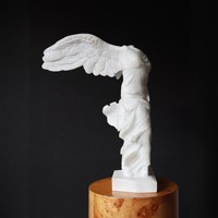 Statue Décorative Moderne Minimaliste en Résine Effet Céramique, Déesse de la Victoire, Style Grec Européen, pour la Maison