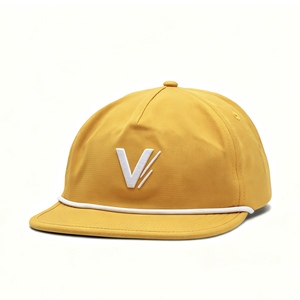 Wholesale Custom Logo <b>Flat</b> Bill Rope Baseball <b>Cap</b> Trucker Hat Lightweight Waterproof Sports Hat Golf Hat For <b>Men</b> Women - Product Image 3