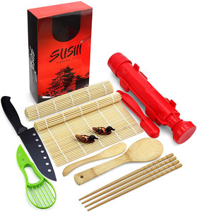 Máquina de <span class=keywords><strong>Sushi</strong></span> <span class=keywords><strong>casera</strong></span> antiadherente, Kit de esterillas enrollables de bambú, profesional para comida de niños - Product Image 2