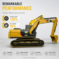 Excavatrice CAT 320D2 d'occasion fiable, capacité de godet de 20 tonnes, pelle Caterpillar 320D2 d'occasion pour travaux routiers