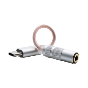 Type C To 3.5mm Audio <b>Adapter</b> Cable Braided Shielded Single Crystal Copper Core 11cm Male Female For <b>Headphone</b> Amplifier - Product Image 1