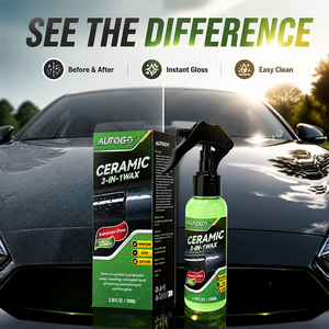 <span class=keywords><strong>AUTOGO</strong></span> Spray de cire céramique 3 en 1 100ml, revêtement hydrophobe brillant, protection rapide de la peinture automobile, spray de detailing - Product Image 2