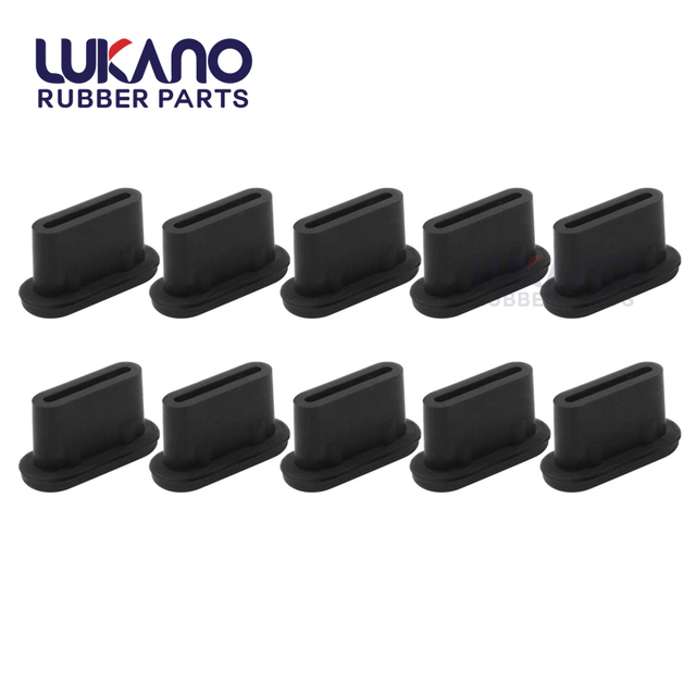Anti Dust Custom Silicone Rubber Usb Type c Plug Cover