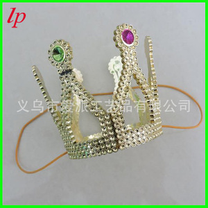 มงกุฎเจ้าชายน้อยชุบทอง LPT0050 สำหรับงานวันเกิด อุปกรณ์ประกอบชุดเด็ก - Product Image 3