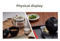 Ensemble de bols à soupe en mélamine incassable de qualité A5, style japonais, noir écaille de tortue, avec couvercle, pour soupe miso, compatibles lave-vaisselle