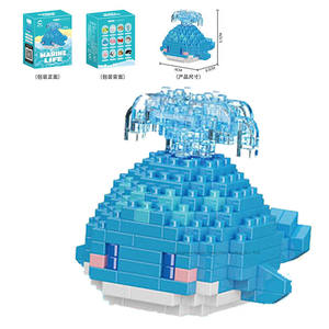 Bloques de Construcción Micro de Vida Marina, Kit de Rompecabezas Educativo de Animales Marinos, Ladrillos de Plástico, Regalo DIY para Niños, Bloques de Juguete Personalizados para Niños - Product Image 1