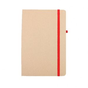 Carnet A5 en papier kraft écologique personnalisé avec sangle élastique et attache pour stylo, idéal pour les écoles et les campus – Prix usine - Product Image 2