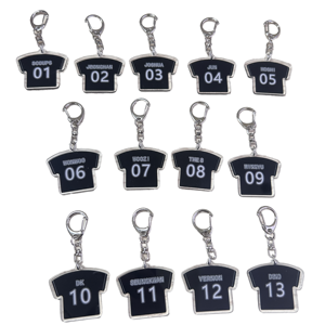 Uniforme d'équipe de tournée ICI Kpop Jeonghan Joshua S.Coups World Tour Japan Collection Porte-clés en acrylique en acier inoxydable - Product Image 1