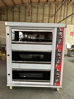 Oven Roti Rui Tai Bakery 3 Dek 6 Loyang, Kontrol Digital Stainless Steel Pemanasan Merata, Peralatan Pembuat Roti untuk Toko Roti