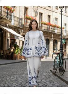 Tela de Poliéster con Tacto de Lino, Sensación de Lino de Lujo, Suave y con Estampado Digital, para Todas las Temporadas - Product Image 5