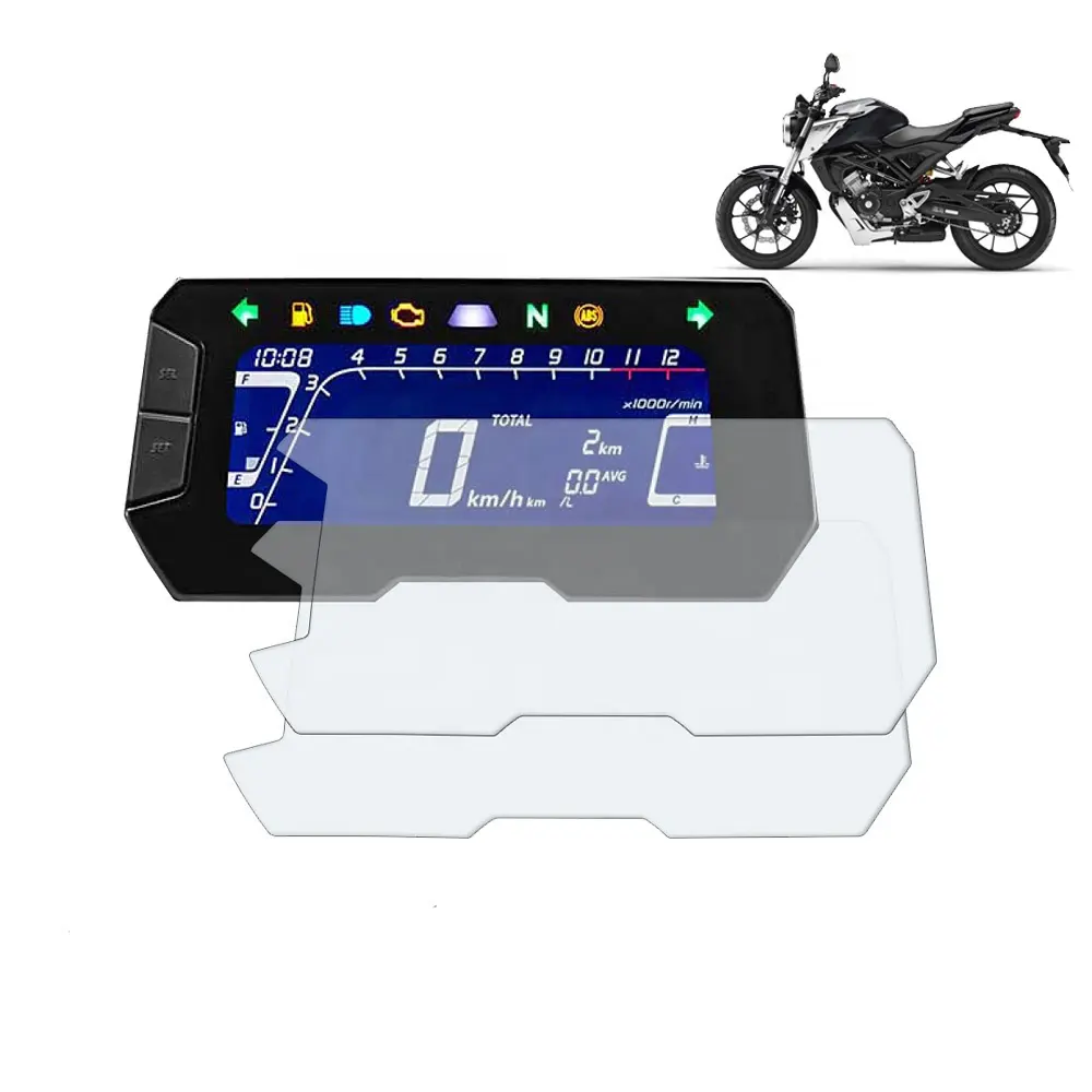 Realzion Motorfiets Instrument Film Scratch Bescherming Screen Protector Cover Voor Honda CB125R CB150R CB250R CB300R 2018-2019