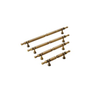 Poignées de meuble JAYHOO en laiton vintage, forme barre, bronze antique, style traditionnel, quincaillerie durable pour portes d'armoires - Product Image 3