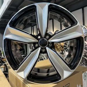 Jantes de voiture Audi noires mates personnalisées de 18 à 21 pouces Jantes en alliage de 30mm pour A3 A4 A5 S4 S5 A6 A7 RS3 RS4 Q7 1 pièce en aluminium forgé - Product Image 2