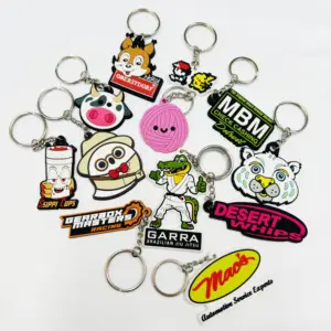 Factory Keyring Custom 2d 3d Logo Keychain Custom Logo Cartoon Cute Key Chain For Gifts
