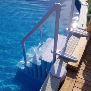 Accessoires <span class=keywords><strong>de</strong></span> <span class=keywords><strong>piscine</strong></span> au sol Échelle <span class=keywords><strong>de</strong></span> <span class=keywords><strong>piscine</strong></span> à cadre en plastique gonflable - Product Image 4