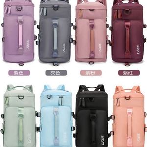 Bolsa de deporte con logotipo personalizado, muestra gratis de fábrica, mochila de gimnasio, bolsa de viaje portátil impermeable para mujer, bolsa de viaje de lona con logotipo - Product Image 2