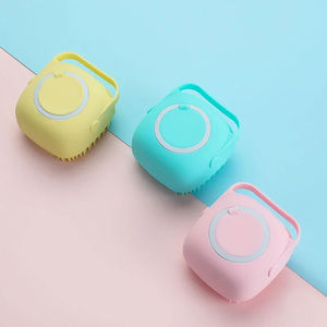 Brosse de bain pour animaux de compagnie en silicone grande capacité pour le nettoyage et le lavage du corps, fournitures de toilettage pour chats et chiens, vente en gros - Product Image 3