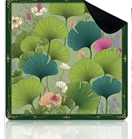 Tapis de Mahjong de Luxe Chinoiserie Grue, Silencieux, Inodore, en Caoutchouc Naturel, Style Oriental, Housse de Table avec Sac DDP USA
