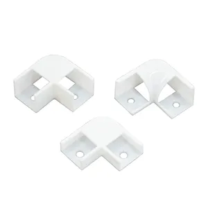 Coin en plastique pour canal profilé aluminium led angle de 90 degrés pour bande lumineuse led joint profilé aluminium