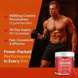 OEM/ODM Marque privée Gummies à la créatine pour adultes Pré-entraînement Bonbons Énergie Nutrition sportive Complément alimentaire Sans sucre - Product Image 3