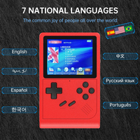 GB300 Lecteur de jeu portable 6000 jeux écran 3 pouces 7 simulateurs Sortie AV Console de jeu rétro classique pour SFC/GB Cadeau enfant