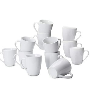 Fina alta calidad de lujo blanco en blanco Logotipo de diseño personalizado personalizable café té leche Espresso hueso China taza - Product Image 1