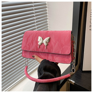 กระเป๋าถือผู้หญิงติดโบว์แฟชั่นใหม่, กระเป๋าถือสตรีเบา2024กระเป๋าถือสายโซ่กระเป๋าถือดีไซน์สำหรับผู้หญิง - Product Image 3