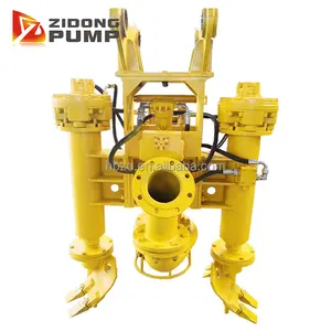 High chromium alloy submersible sand slurry pump for dredging no-clogging with agitator