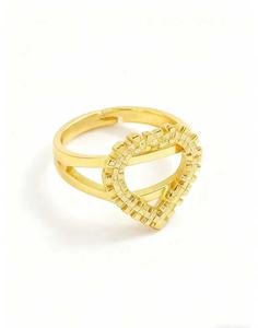 व्यक्तिगत कस्टम पत्र 18k सोने की प्लेटेड स्टेनलेस स्टील हृदय शैली कार्टून पेटेलेंट महिलाओं के लिए - Product Image 4